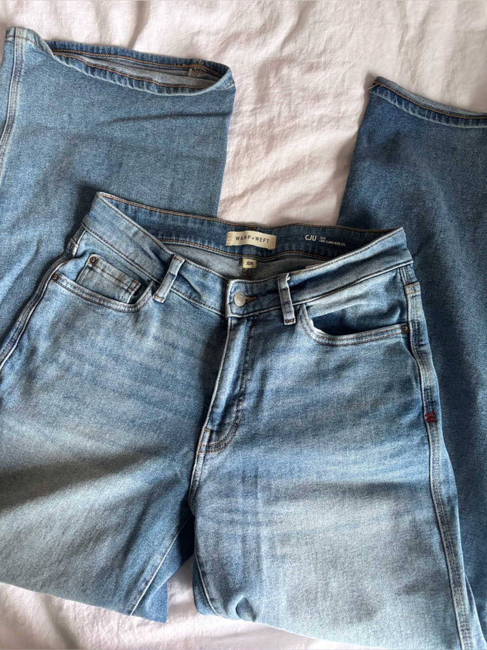 Warp & Weft low slung baggy jeans sz 28